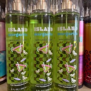 3 Bath & Body Works Island Margarita Fine Fragrance Mist - Bright Lime Green